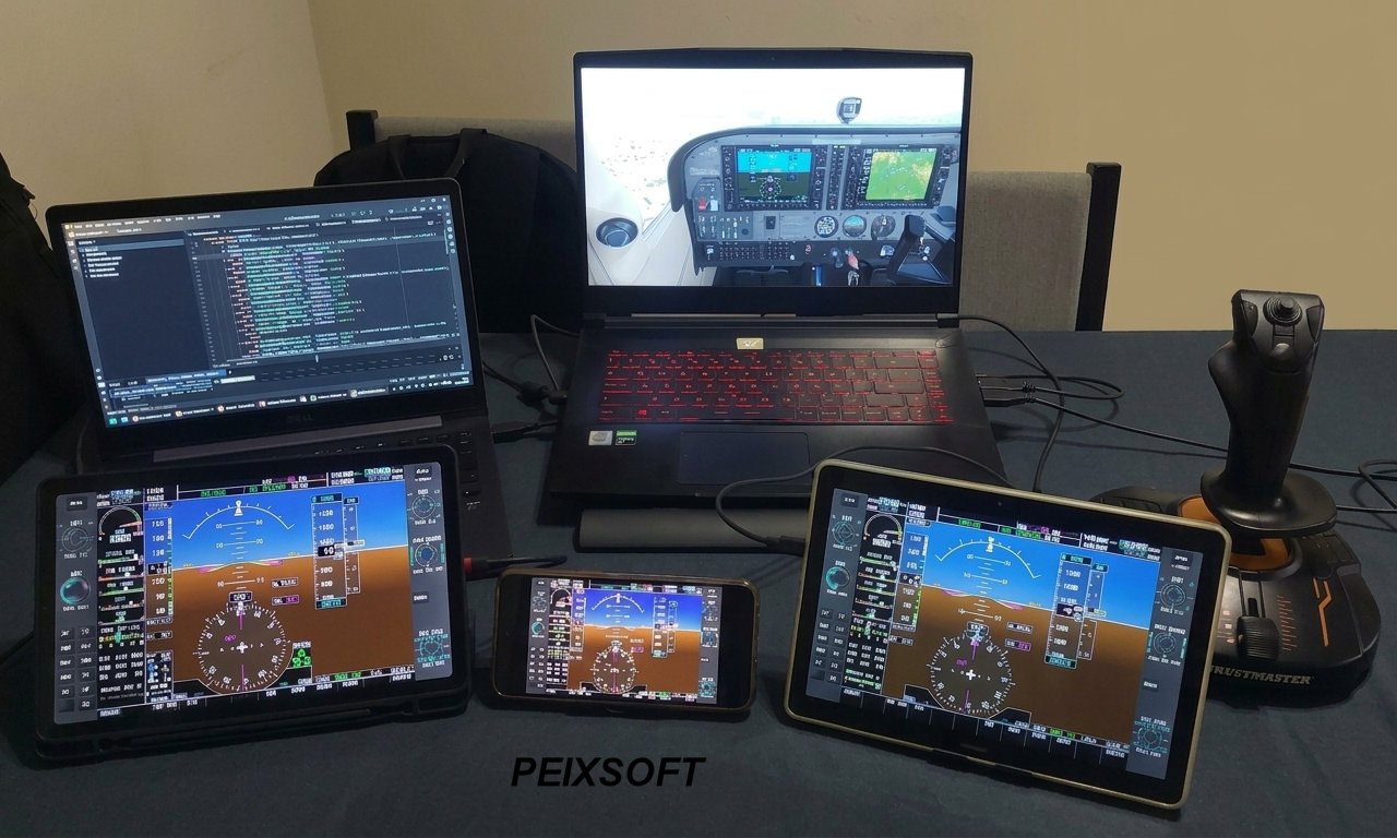 Tests de GlasscockpitToSim en diversos dispositivos de distintas gamas 